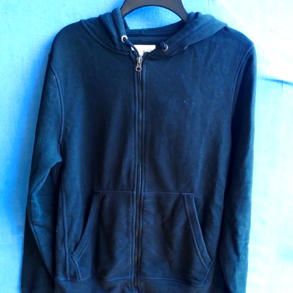 Champion Women's Size Small Black Zip Up Hooded Jacket B1